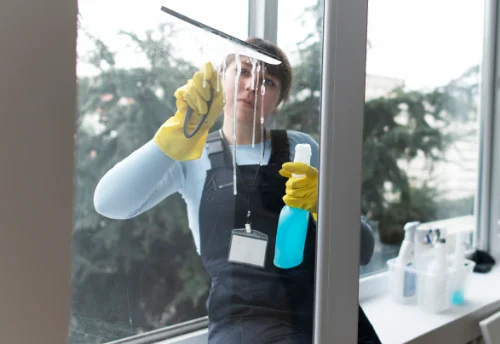 Nettoyage de vitres intérieures et extérieures à Glénat